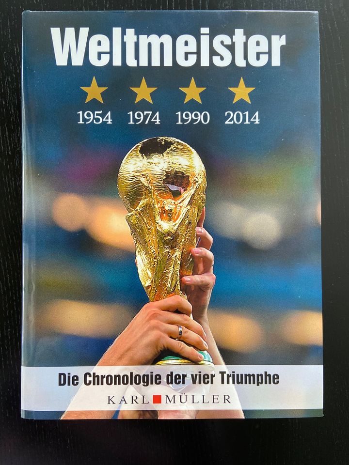 Buch Fussball WM 1954 1974 1990 2014 in Kelkheim