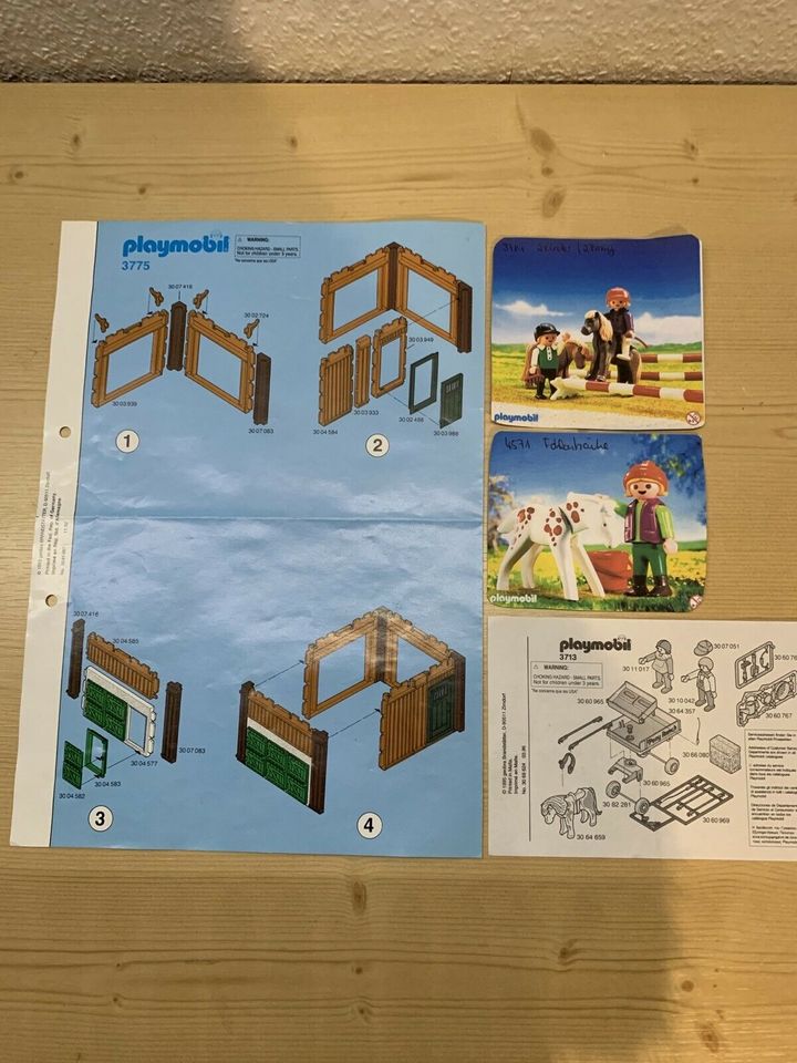 Playmobil Pony Ranch 3775,4571,3714,3713 in Flammersfeld