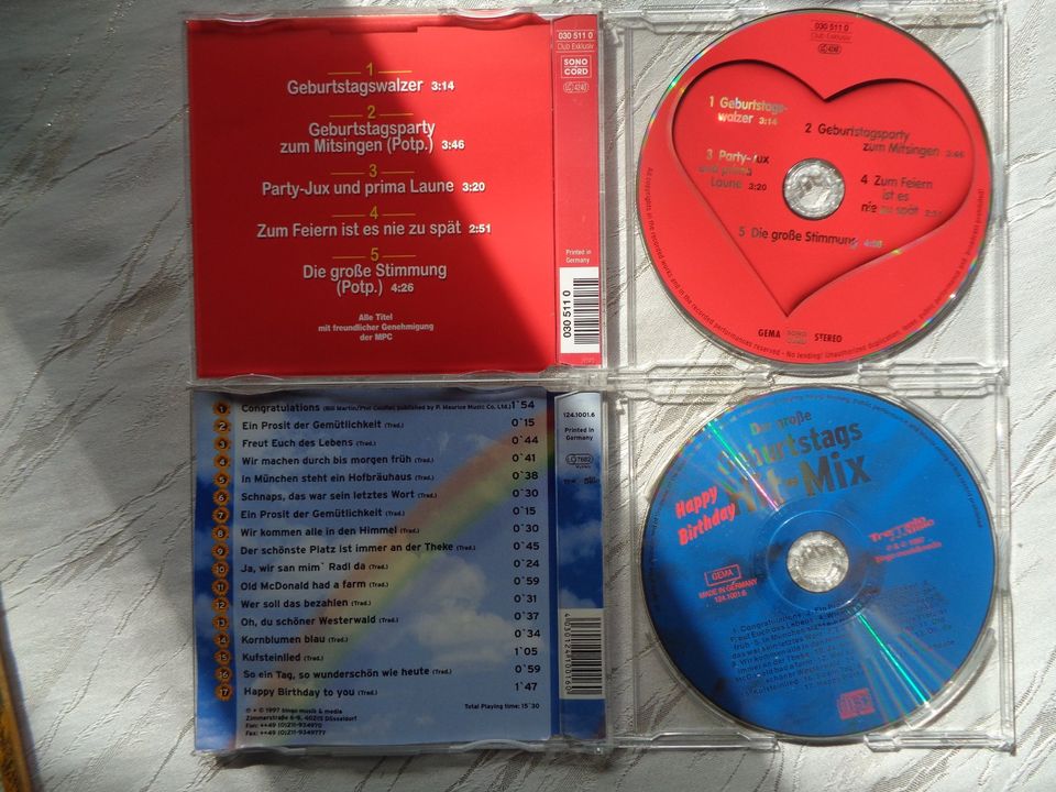 Happy Birthday CD´s  Set 10, bestehend aus 2 CDs in Hamburg