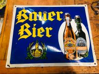 Seltenes Emaille Schild , BAUER Bier Leipzig Niedersachsen - Bockenem Vorschau