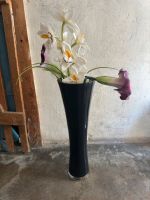 Schöne schwarze Glas Vase ca 60 cm hoch Bayern - Augsburg Vorschau