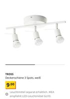 Ikea Tross Deckenleuchte inkl. 3 Solhetta LEDs Düsseldorf - Düsseltal Vorschau