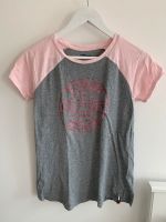 Grau-rosa T-Shirt mit rosa Glitzeraufdruck Tommy Hilfiger XS, neu Sachsen-Anhalt - Halle Vorschau