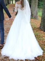 Brautkleid mit Carmen-Ausschnitt (Lilly) xs/s Bayern - Zirndorf Vorschau