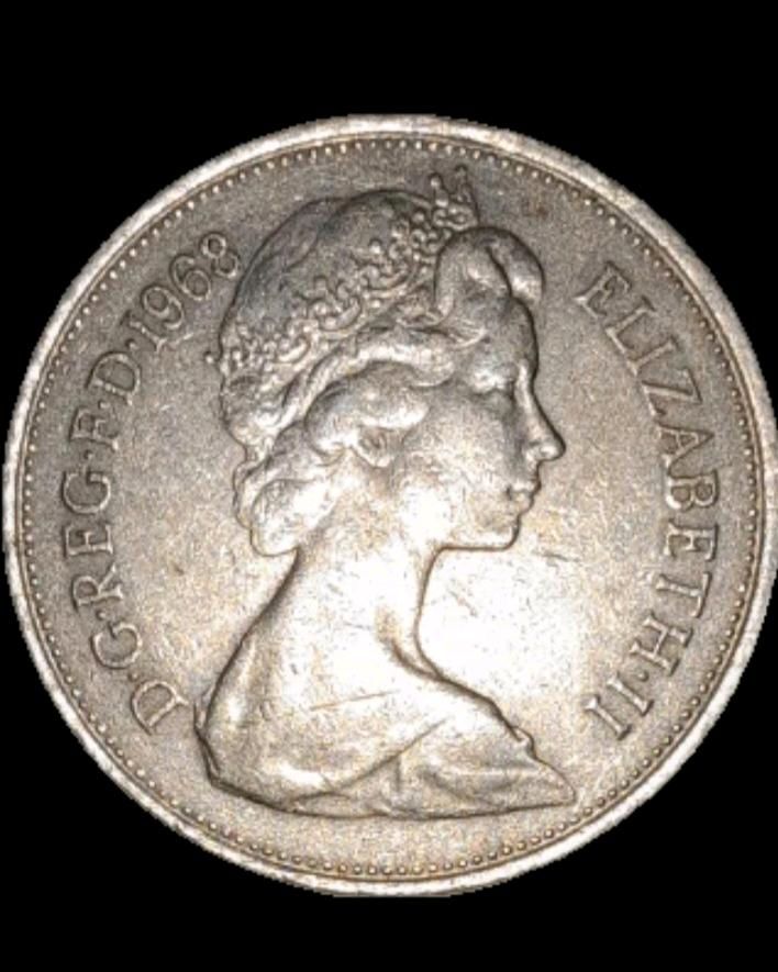 GROßBRITANNIEN 10 NEW PENCE 1968 in Pforzheim