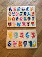 2 fröhliche Farb-/Form- Puzzle Zahlen u. Buchstaben  aus Holz Wandsbek - Hamburg Lemsahl-Mellingstedt Vorschau