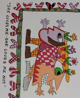 James Rizzi -2001. SHE LOVES ME SHE LOVES ME NOT. Serigraphien Dresden - Prohlis-Nord Vorschau