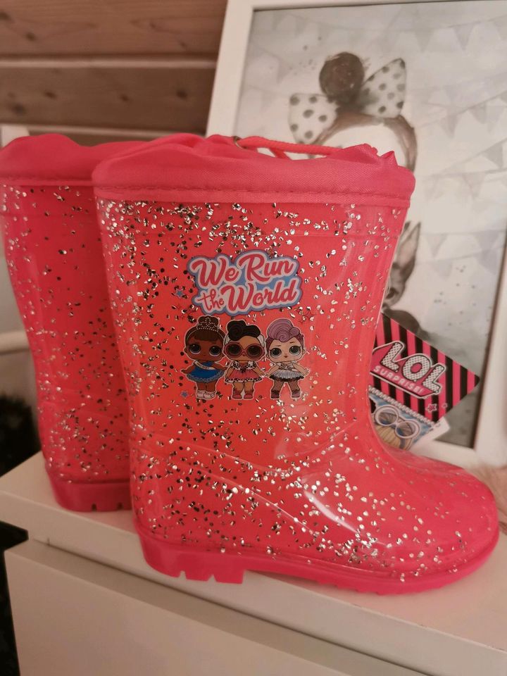 NEUE Gummistiefel LOL pink 25/26 in Offingen