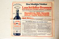 Hist. Anzeigenblatt: Lauchstädter Mineralbrunnen Berlin - Neukölln Vorschau