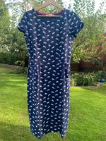 Boden Taschenkleid Gr 38L blau/weiss Brandenburg - Potsdam Vorschau