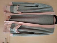 Cardigan handmade 40 grau rosa selfmade Longcardigan Bayern - Wolnzach Vorschau