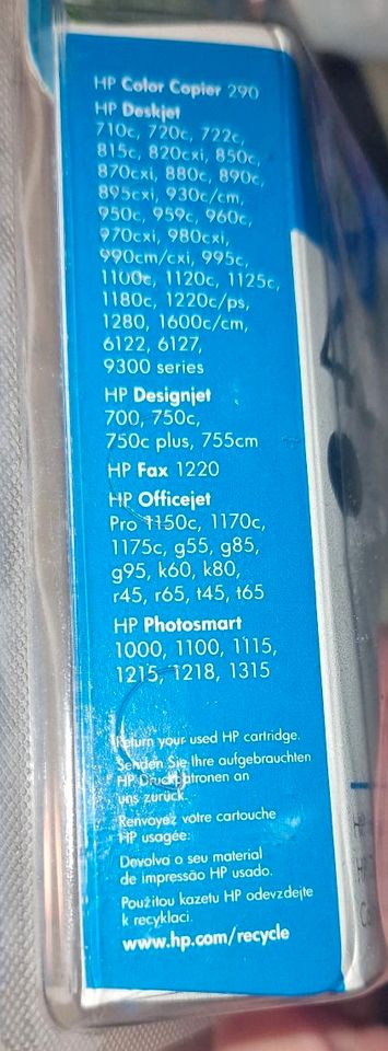 Neue Original HP 45, 51645AE Tintenpatrone schwarz High-Capacity in Coppenbrügge