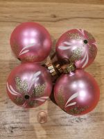 Weihnachtskugeln in Rosa mit goldener Verzierung (Vintage, DDR) Hessen - Hofgeismar Vorschau