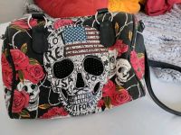 Totenkopf Tasche mit Rosen !!Wie neu!! Sachsen-Anhalt - Wittenberg Vorschau