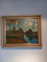 Ölgemälde Norddeutsche Landschaft Fritz Stark Niedersachsen - Syke Vorschau