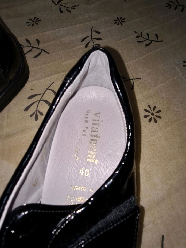 Vitaform Dame Schuhe Slipper schwarz Gr.40 in Pulheim