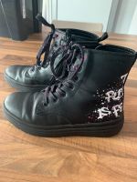 Geox Boots, Gr. 34, schwarz mit weiß-pinken Schriftzug Hessen - Bad Nauheim Vorschau