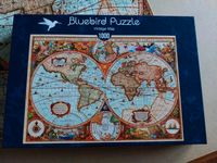 Puzzle 1000 Teile Bluebird vintage map Weltkarte Nordrhein-Westfalen - Blomberg Vorschau