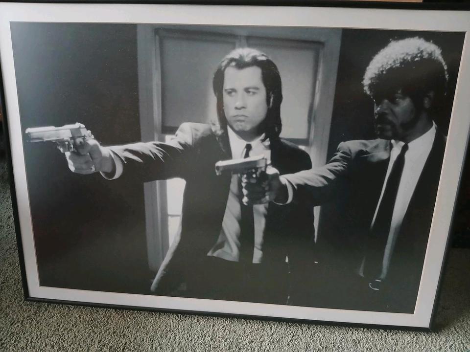 Allposters Pulp Fiction Travolta und Jackson Poster gerahmt in Bernau am Chiemsee