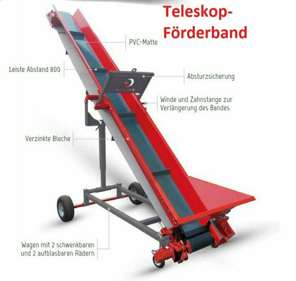 Collino 4-8m Förderband Förderbänder Brennholz Hackschnitzel in Berg bei Neumarkt i.d.Opf.