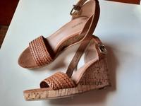 Sandalen mit Kork-Keilabsatz, Gr. 38 Niedersachsen - Osnabrück Vorschau