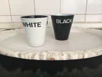 2 Gläser Becher schwarz und weiß „Black & White“ Hessen - Obertshausen Vorschau