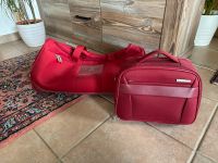 Delsey Reisetasche und Kulturtasche rot mit Rollen Koffer Niedersachsen - Rinteln Vorschau