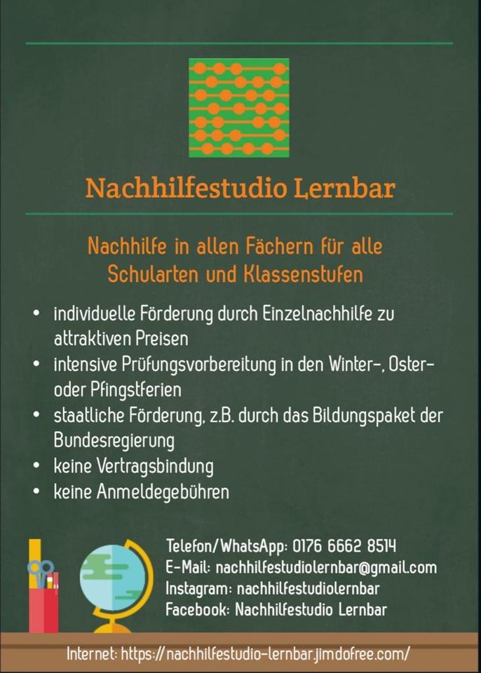 Mathe Crahskurs Realschule in Bayreuth