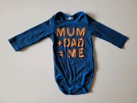 Body langarm Größe 74 H&M blau Mum + Dad = me Junge dunkelblau Mo Berlin - Pankow Vorschau