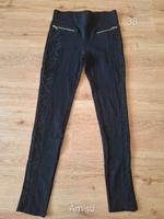 schwarze stretch Hose mit spitze 38 amisu Bayern - Schwarzenbruck Vorschau