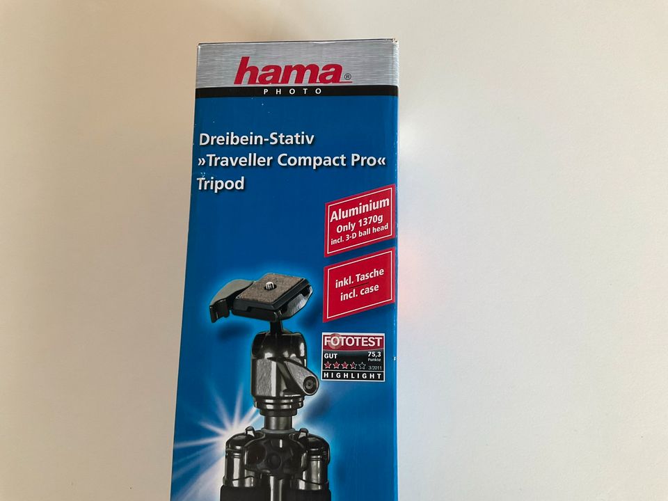 Stativ HAMA „Traveller Compact Pro“ Tripod 52 bis 163 cm Höhe in Waiblingen