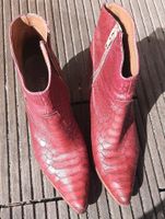 Donna Piu Stiefeletten rot 7 cm Kroko Gr. 38 Niedersachsen - Visselhövede Vorschau