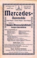 Mercedes Automobile Daimler Motoren Werbung Reklame 1911 Baden-Württemberg - Schopfheim Vorschau