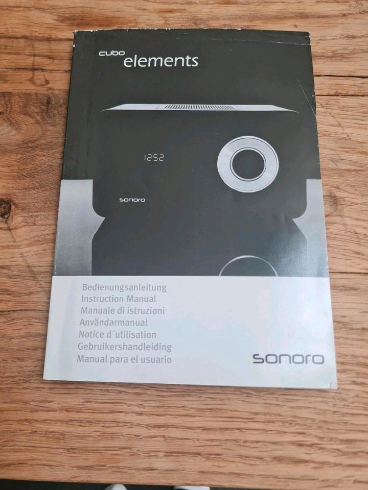 Sonoro Audio CUBO elements Radio weiß SONDEREDITION TATOU in Sprendlingen