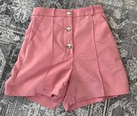 Kurze Hose Zara Pink Rosé hohe Taille Knopfleiste Dresden - Striesen-Ost Vorschau