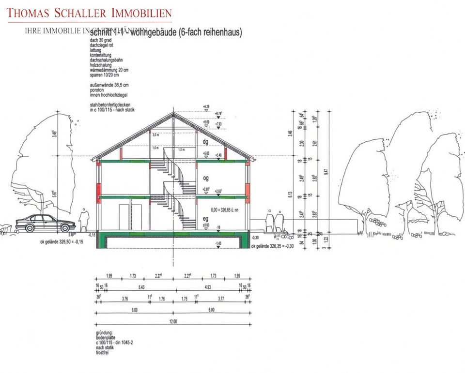 Grundstück mit Baugenehmigung für Neubau von 6 Reihenhäusern in Seukendorf in Seukendorf