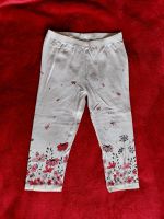 3/4 Leggings Hose Gr. 116 110 Radlerhose Weiß Blumen kurze Sommer Berlin - Reinickendorf Vorschau