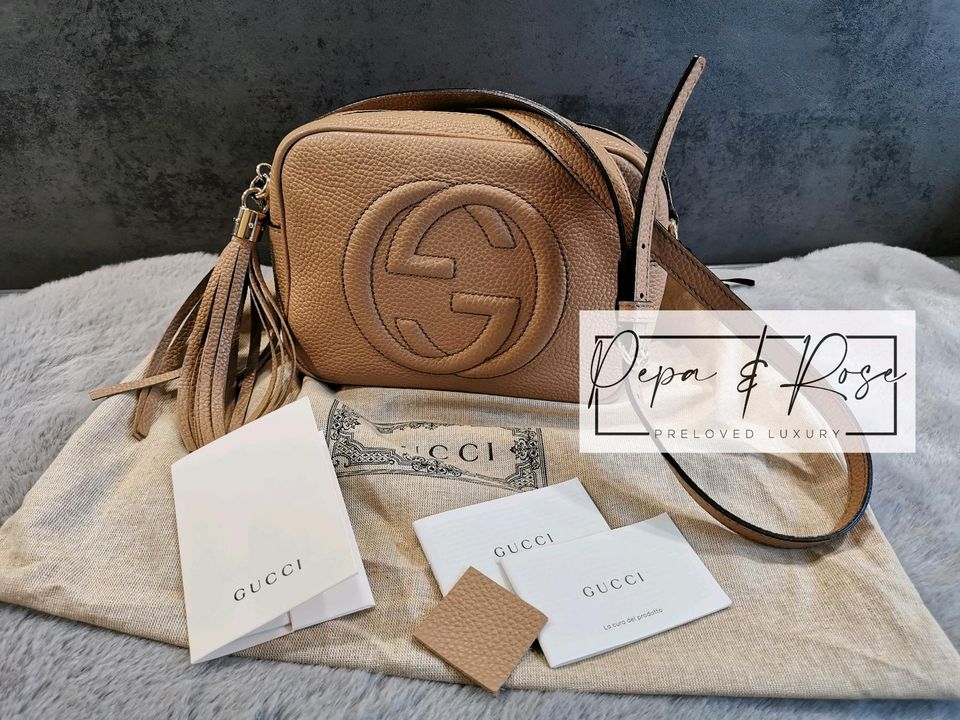 Gucci Soho Disco Bag kleine Tasche in camel/beige in München