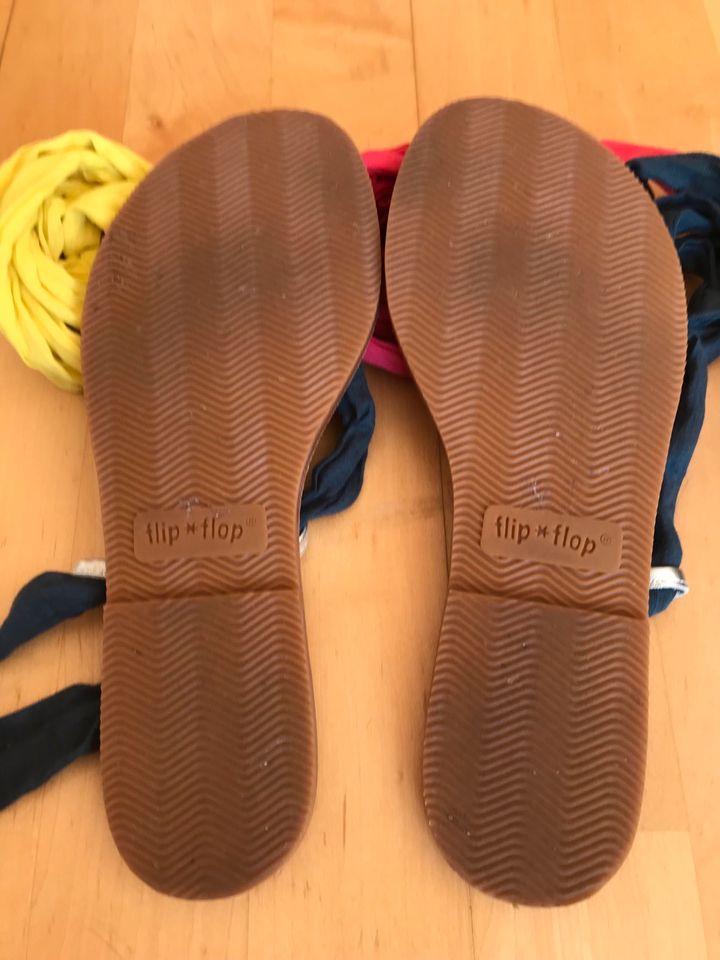 flip*flop Ledersandalen mit Bändern zum wechseln Gr.37 in Beckingen