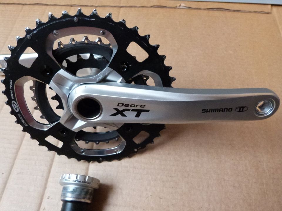 Kurbelgarnitur Shimano Deore XT FC-M770 3-fach + Innenlager in  Sachsen-Anhalt - Osterburg | Fahrrad Zubehör gebraucht kaufen | eBay  Kleinanzeigen ist jetzt Kleinanzeigen