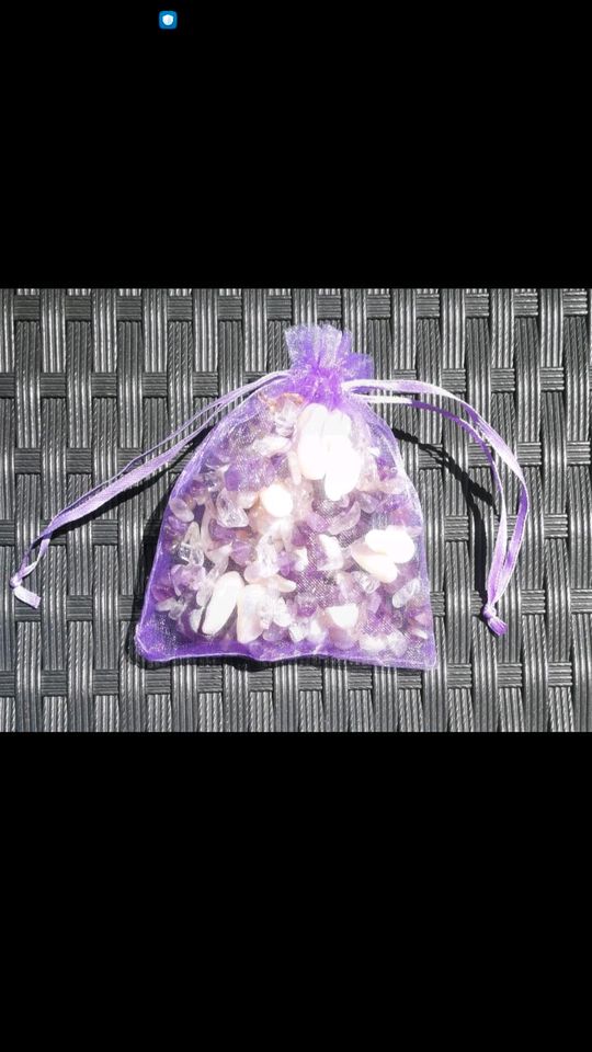 ♥️ 2 reihiges Collier ~ Kette Amethyst / Bergkristall / Perlmutt in Memmingen