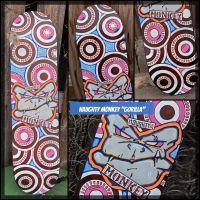 Custom bemaltes Skateboard Deck "naughty monkey" Gorilla Hessen - Witzenhausen Vorschau