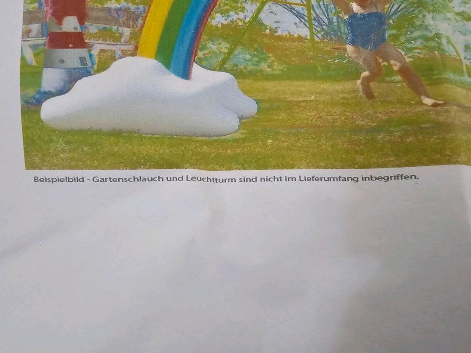 Aufblasbarer Regenbogen-Sprinkler Neu in Roßtal