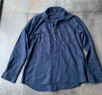 Opus Bluse Fredda 36 dunkelblau Regular Leinen Baumwolle top Hessen - Grebenstein Vorschau