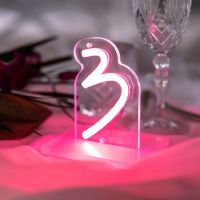 Mieten/Verleih - Tischnummer Neon | Neonschild mieten Hochzeit Baden-Württemberg - Schömberg b. Württ Vorschau