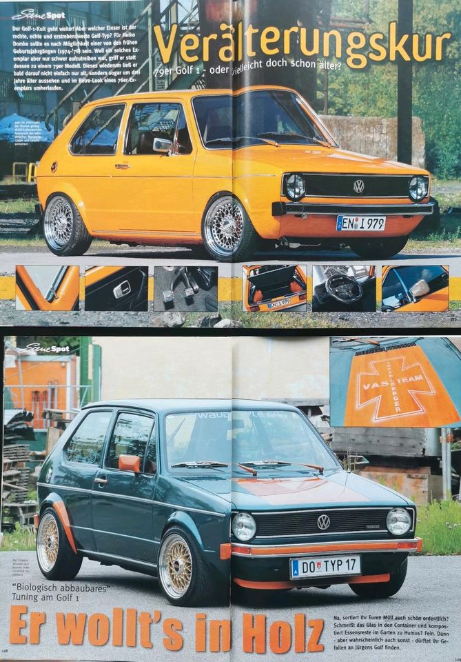 VW Golf 1 Teil 1 Tuning Berichte GTI 16V Breit G60 BBS Turbo VAG in Hanau