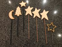 Weihnachtsdekoration 7 Stecker Sterne etc. gold beige Saarland - Nalbach Vorschau