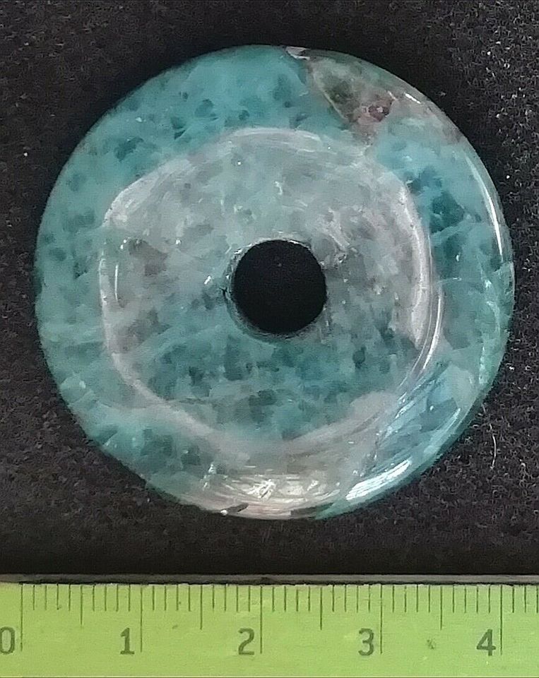 Apatit Blau Donut ca. 40 mm Ø in Handeloh