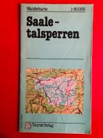 legendäre Wanderkarte „Saaletalsperren“ (1:50.000) aus DDR-Zeit Thüringen - Weimar Vorschau