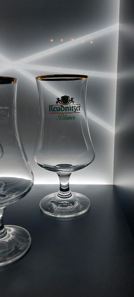 Schöne Biergläser Tulpen " Reudnitzer Pilsener" Set in Leipzig